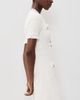 Self Portrait Self Portrait Cream Textured Knit Mini Dress Cream - 4