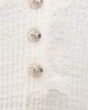 Self Portrait Self Portrait Cream Textured Knit Mini Dress Cream - 6