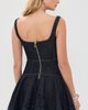 Self Portrait Self Portrait Indigo Denim Bow Embroidered Mini Dress Blue - 3