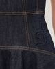 Self Portrait Self Portrait Indigo Denim Bow Embroidered Mini Dress Blue - 6