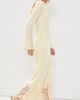 Self Portrait Self Portrait Lace Hem Maxi Dress Yellow - 4