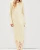 Self Portrait Self Portrait Lace Hem Maxi Dress Yellow - 5