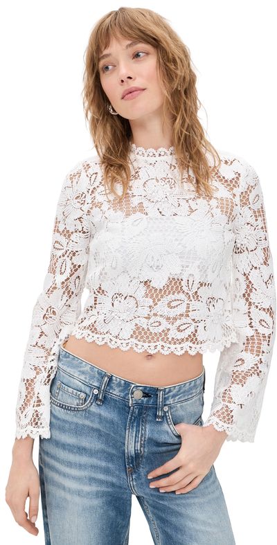 Self Portrait Self Portrait Lace Top White