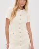 Self Portrait Self Portrait Lace Trim Mini Dress Cream - 2