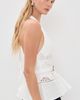 Self Portrait Self Portrait Linen Peplum Top White - 4