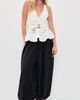 Self Portrait Self Portrait Linen Peplum Top White - 5
