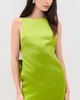 Self Portrait Self Portrait Satin Bow Mini Dress Green - 6