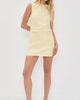 Self Portrait Self Portrait Yellow Taffeta Bow Mini Dress Yellow - 5
