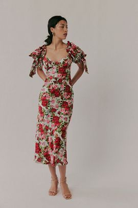 Selkie Selkie The Poet Printed Slip Dress