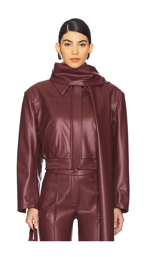 SELMACILEK - Leather Scarf Detailed Jacket