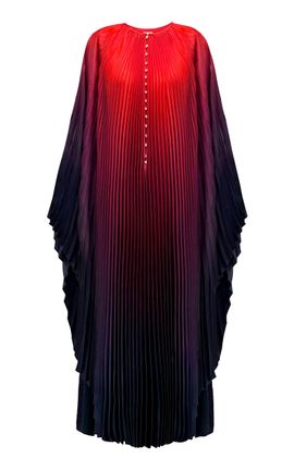 SemSem SemSem OmbréPrinted Plissé Caftan Dress