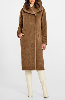 SENTALER SENTALER Hooded Wool & Alpaca Blend Coat