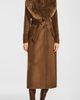 SENTALER SENTALER Suri Alpaca & Wool Maxi Coat with Genuine Alpaca Shearling Collar - 1