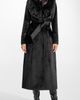 SENTALER SENTALER Suri Alpaca Maxi Coat with Genuine Shearling Collar - 1