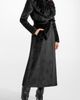 SENTALER SENTALER Suri Alpaca Maxi Coat with Genuine Shearling Collar - 3