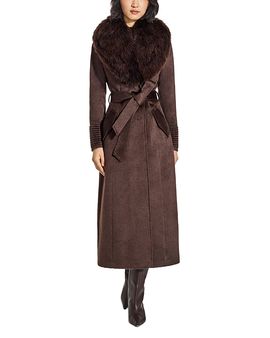 Sentaler Sentaler Suri Alpaca Shearling & Wool Maxi Coat