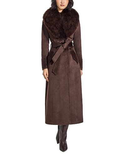 Sentaler Sentaler Suri Alpaca Shearling & Wool Maxi Coat