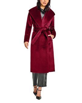 Sentaler Sentaler Suri Shawl Collar Long Wrap Coat