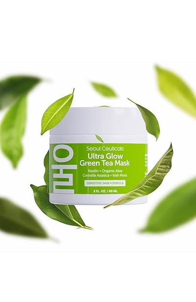 Seoul Ceuticals Seoul Ceuticals Ultra Glow Korean Skincare Green Tea Mask
