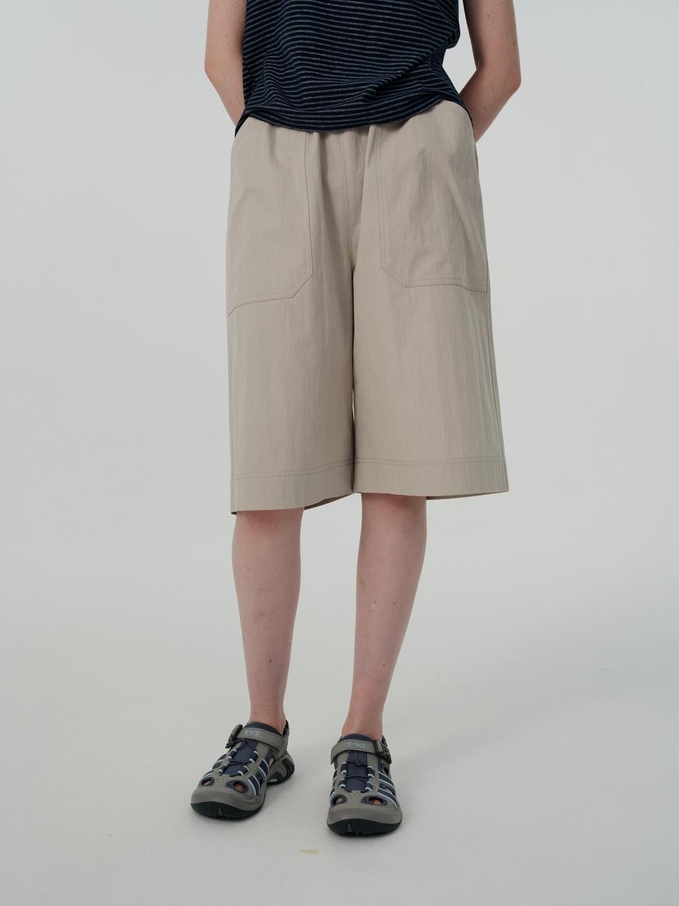 septim BERMUDA BANDING PANTS_BEIGE