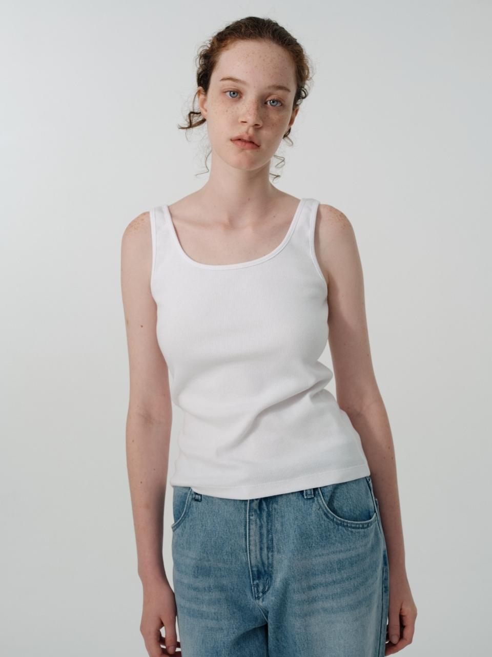 septim COTTON SLEEVELESS_WHITE