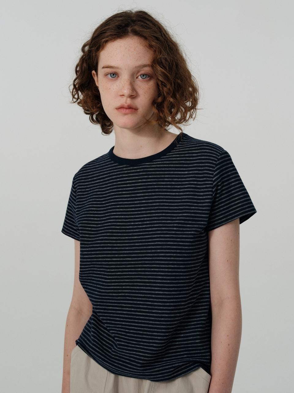 septim SUMMER STRIPE TEE_NAVY