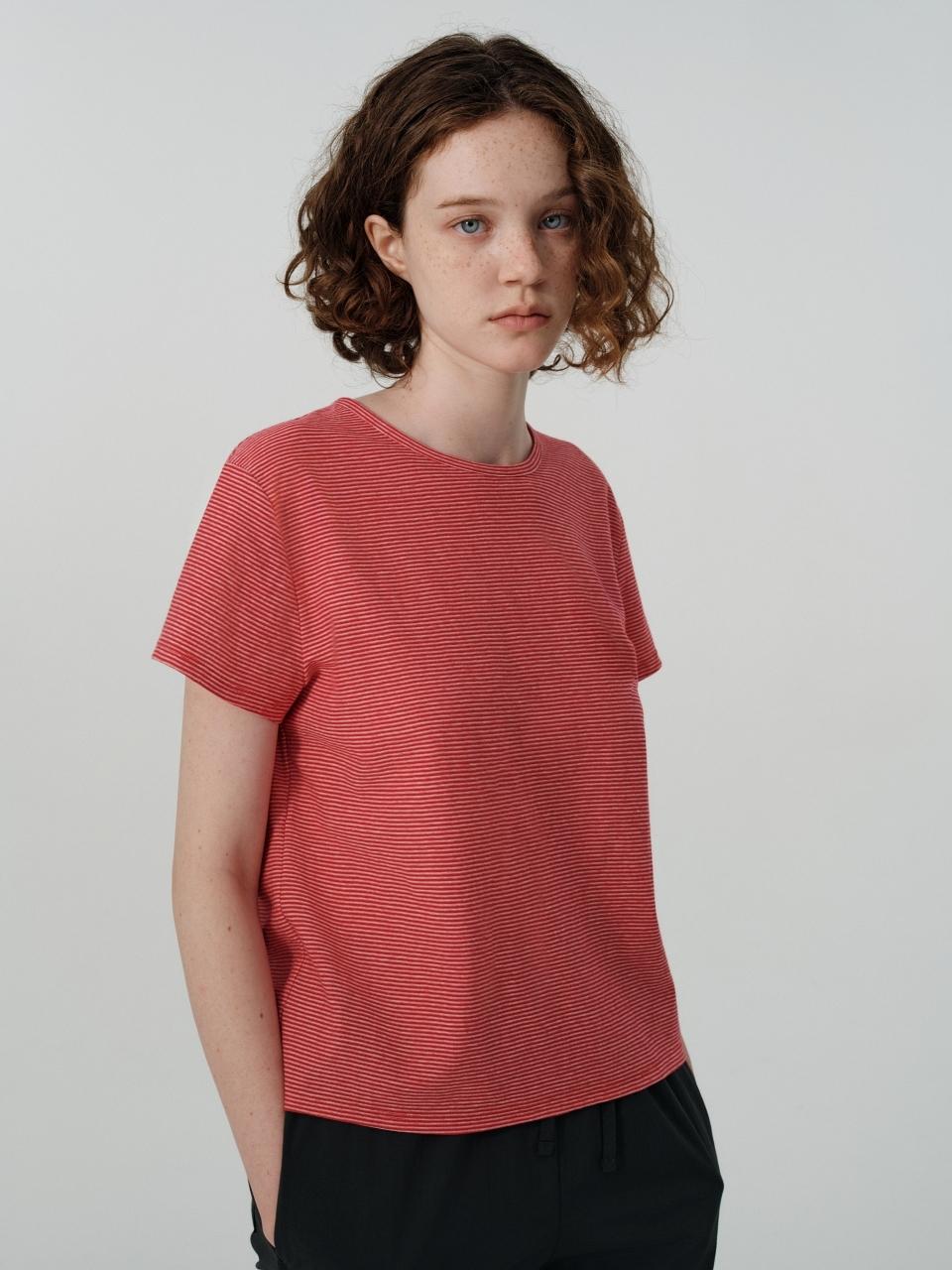 septim SUMMER STRIPE TEE_RED
