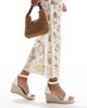 SEQWL SEQWL Amber wedge heeled espadrilles in white - 1
