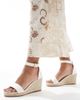 SEQWL SEQWL Amber wedge heeled espadrilles in white - 3
