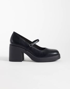 SEQWL SEQWL Audi heeled Mary Jane shoes in black