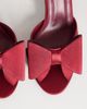 SEQWL SEQWL Bell satin bow heeled sandals in chocolate brown - 2