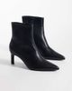 SEQWL SEQWL Benz faux suede kitten heel ankle boots in black - 4