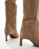 SEQWL SEQWL Benz kitten heel ankle boots in taupe-Neutral - 4