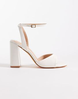 SEQWL SEQWL block heeled sandals in white
