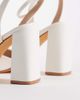 SEQWL SEQWL block heeled sandals in white - 3