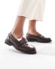 SEQWL SEQWL Cadillac loafers with contrast detail in burnished brown - 1