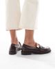 SEQWL SEQWL Cadillac loafers with contrast detail in burnished brown - 3