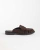 SEQWL SEQWL Cadilliac faux suede penny loafer mules in chocolate brown - 1