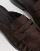 SEQWL SEQWL Cadilliac faux suede penny loafer mules in chocolate brown - 2