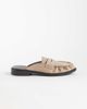 SEQWL SEQWL Cadilliac faux suede penny loafer mules in taupe-Neutral - 1