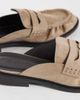 SEQWL SEQWL Cadilliac faux suede penny loafer mules in taupe-Neutral - 2