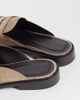 SEQWL SEQWL Cadilliac faux suede penny loafer mules in taupe-Neutral - 4