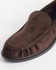 SEQWL SEQWL Cadilliac faux suede penny loafers in chocolate brown - 4