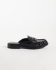 SEQWL SEQWL Cadilliac penny loafer mules in black faux leather - 1