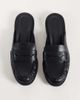 SEQWL SEQWL Cadilliac penny loafer mules in black faux leather - 2