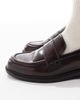 SEQWL SEQWL Cadilliac penny loafers in burgundy-Red - 2
