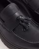 SEQWL SEQWL Calvin Pier tassel loafers in matte black PU - 3