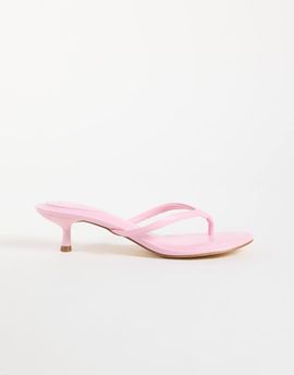 SEQWL SEQWL Capri heeled thong sandals in light pink