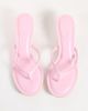 SEQWL SEQWL Capri heeled thong sandals in light pink - 3