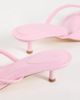 SEQWL SEQWL Capri heeled thong sandals in light pink - 4